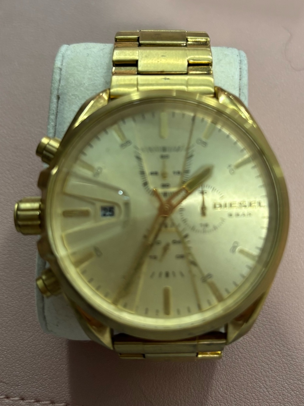 Diesel Men’s Gold Tone Chronograph Watch